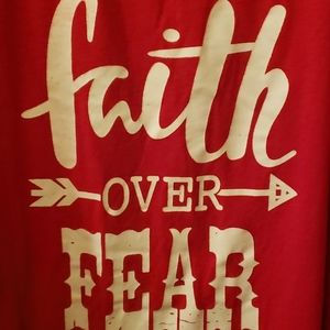 Faith Over Fear 4x Baseball Tshirt